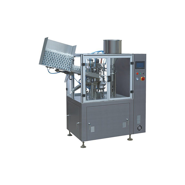 High capacity tube filling machine for cosmetic plastic cream