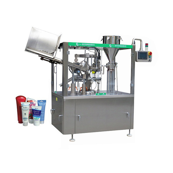 Cosmetic tube filling machine