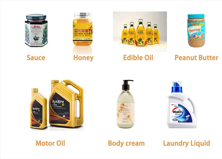 Automatic paste filling machine for cooking oil, sauce