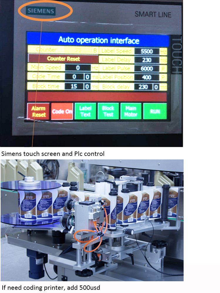 Double Sids Bottle Automatic Label Machine Price