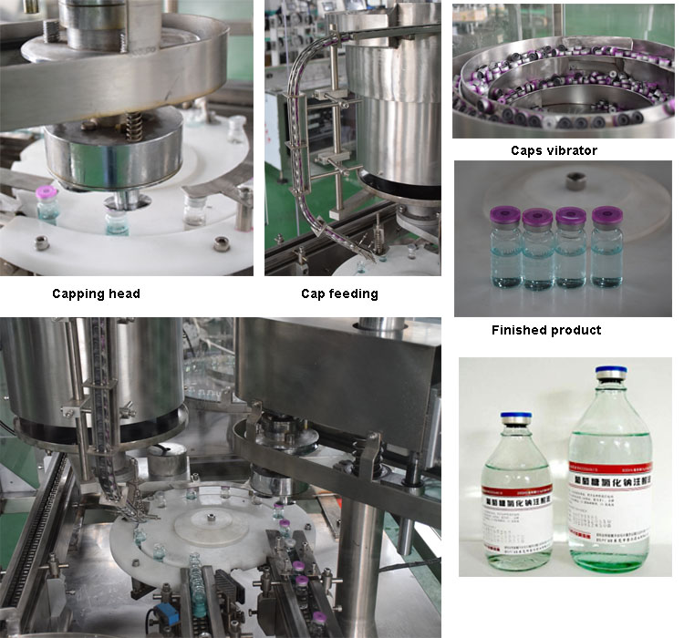 hyaluronic acid vial bottle filling and capping machine