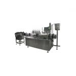 Customized glass dropper e liquid filling capping labeling machine for e cigarette liquid