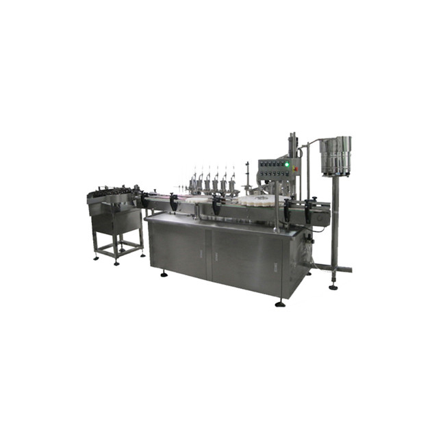 Customized glass dropper e liquid filling capping labeling machine for e cigarette liquid